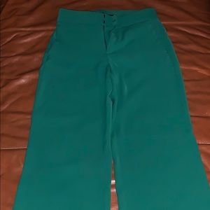 High rise wide leg pants
